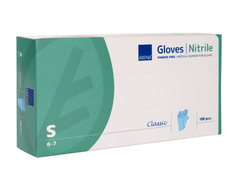 Abena Medical Nitril Handschuhe Classic Blau (100Stk.)